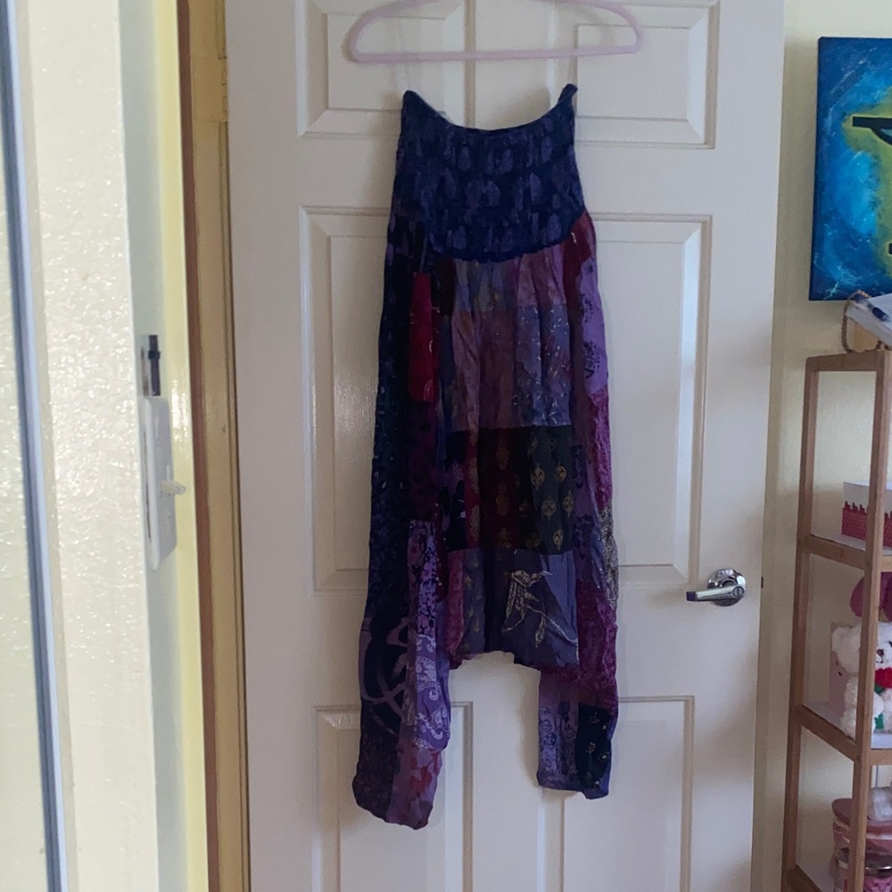 NWT Advance Apparels Multicolor Patchwork Jumpsuit